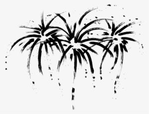 28 Collection Of Fireworks Drawing Png - Fireworks Png Black And White