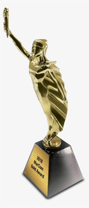 Gold Award Statuette Jpeg / Png - Marcom Award Gold 2015