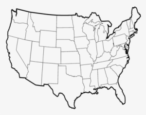 Blank Political Map Of The Us Map Us Outline 13 Clipart - Us Map Outline