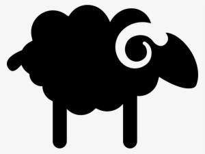 Png File - Black Sheep Flat Icon