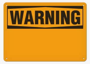 Blank Warning Sign - Hwy Warning Sign Blank
