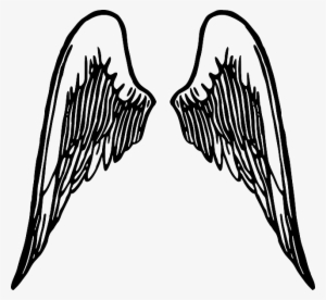 Baby, Bat, Black, Back, Music, Tribal, Note, Simple - Angel Wings Png Clipart
