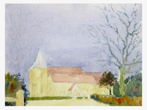 Watercolor Of Church