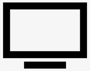 It's A Drawing Of A Computer Monitor Or T - Icon