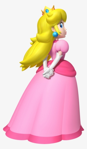 Image Peach Al A Lil Girl Png Super Mario Fanon Fandom - Princess Peach Looking Back