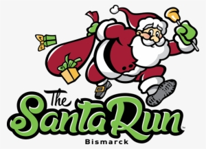 Welcome To The Bismarck Santa Fun Run/walk 5k - Santa Claus Running Png