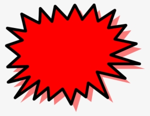 Red Explosion Blank Pow - Red Explosion Clipart