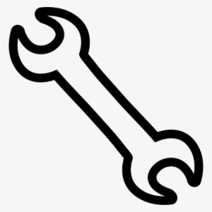 Wrench Hand Drawn Double Tool Outline Logo - Herramientas De Mecanico Para Colorear