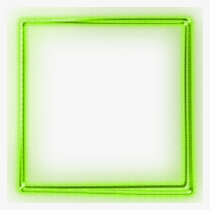 Green Glowing Neon Frame - Transparent Green Frames Png