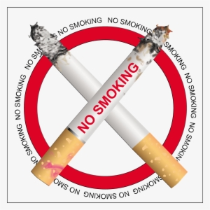 No Smoking Refuses Cigarettes Hazard Health Word Design - Smoking Sign Png