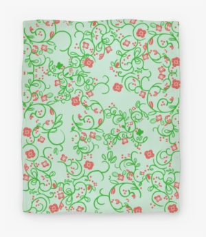 Spring Flora Pattern Blanket - Spring Flora Pattern Tote Bag: Funny Tote Bag From