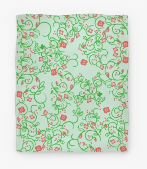 Spring Flora Pattern Blanket