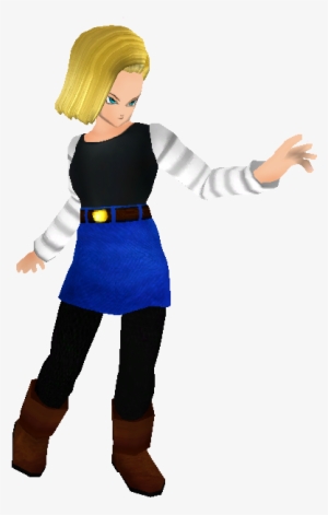 Android 18 From Dragon Ball Z Over Zelda - Android 18 3d Model