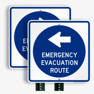 Arrow Sign For Evacuation - Hurricane Evacuation