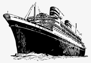 Ships Drawing Titanic - Ship Black & White