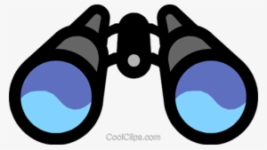 Binoculars Royalty Free Vector Clip Art Illustration - Cartoon Pictures Of Binoculars