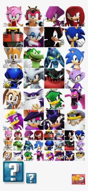 The Spriters Resource Full Sheet View Sonic Forces - Sonic Forces Speed Battle Characters