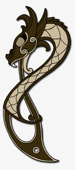 Viking Dragon Outline - Norse Dragon Symbol Png