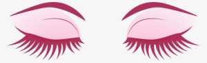 Pink Eyes Clipart Eyelash Extension - Eyebrow And Eyelash Svg