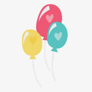 Balloons With Hearts Svg File For Scrapbooking Cardmaking - Miss Kate Cuttables Heart Png