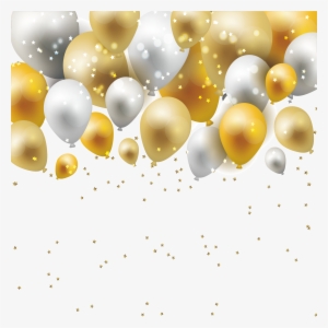 Balloon Png Free Download - Gold And Silver Balloons Background