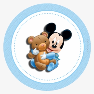 Kit Baby Disney Gratuito Para Imprimir, Vários Rótulos - Pluto Y Mickey Bebes
