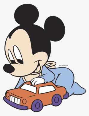 Baby Mickey Car Clipart Png - Baby Mickey Mouse Drawings