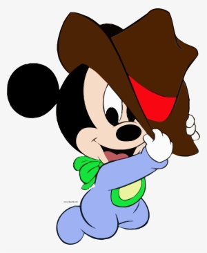 Baby Mickey Wearing Hat Baby Shower Baby Mickey - Mickey Mouse Wearing A Hat