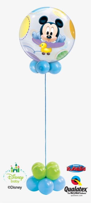 Original Size Is 415 × 920 Pixels - 22" Single Bubble Baby Mickey - Mylar Balloons Foil