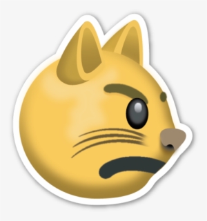 Cat with wry smile emoji clipart. Free download transparent .PNG