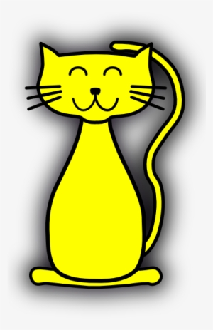 Yellow Cat Clip Art - Yellow Cat Clipart