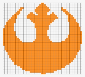 Rebel Alliance Symbol Perler Bead Pattern / Bead Sprite - Free Easy Cat Cross Stitch Pattern
