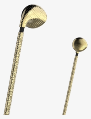Tinsel Earbud Necklace Line 02 - Brass