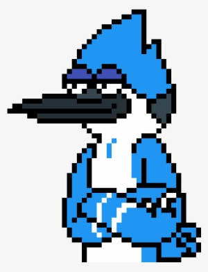 Mordecai - Regular Show Pixel Art
