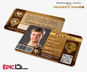 The Hunger Games Inspired Panem District 1 Identification - Hunger Games Id Card