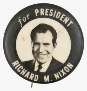 Nixon For President Black And White - Print: 1968 Presidential Campaign. Republican Candidate