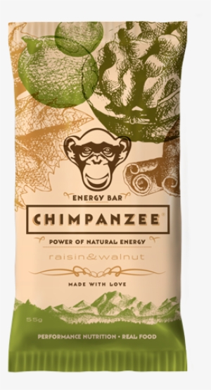 raisin & walnut - chimpanzee energy bar 1 bar of 55 grams raisin &