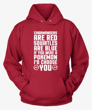 Pokemon Charmanders Are Red, Squirtles Are Blue And - Zeta Phi Beta Finer Hoodie