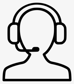 Operator Support Receptionist Help Headset Comments - Headset Png Icon White