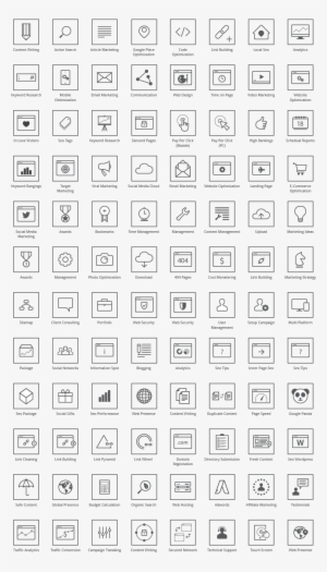 Vector Seo Icons Free Icons Png, Vector Free Download, - List Of Gold Maker Marks