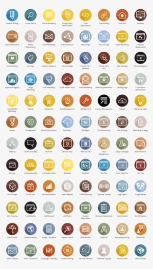 Seo Colored Icons - Icon