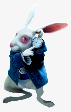 Fairy Tale Clock Rabbit Pattern Image - Alice In Wonderland Movie White Rabbit