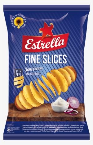Estrella Fine Slices Sourcream And Onion - Fine Slices