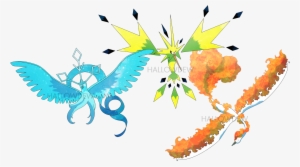 Mega Legendary Birds By Hallowdew - Pokemon Mega Legendary Birds