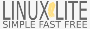 Linux Lite Simple Fast Free Linux Lite Dark Logo Sample - Linux Lite