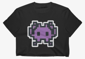 Emoji Crop Top T Shirt - Pixel Gaming Emoji