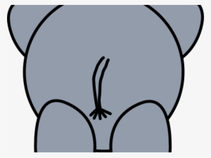 Rear Clipart Elephant - Elephant Png Back
