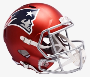 Riddell Deluxe Replica Helmet Blaze - New England Patriots Red Helmet