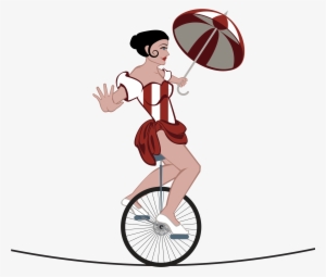 Png Stock Circus Clipart Unicycle - Circus Unicycle Clip Art