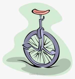 Unicycle Royalty Free Vector Clip Art Illustration - Unicycle Clip Art